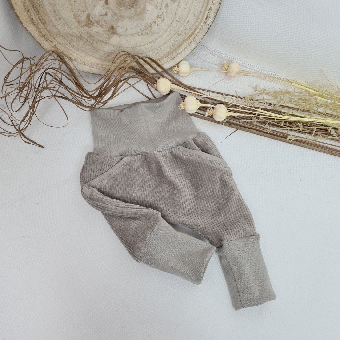 Pumphose Cordjersey in beige