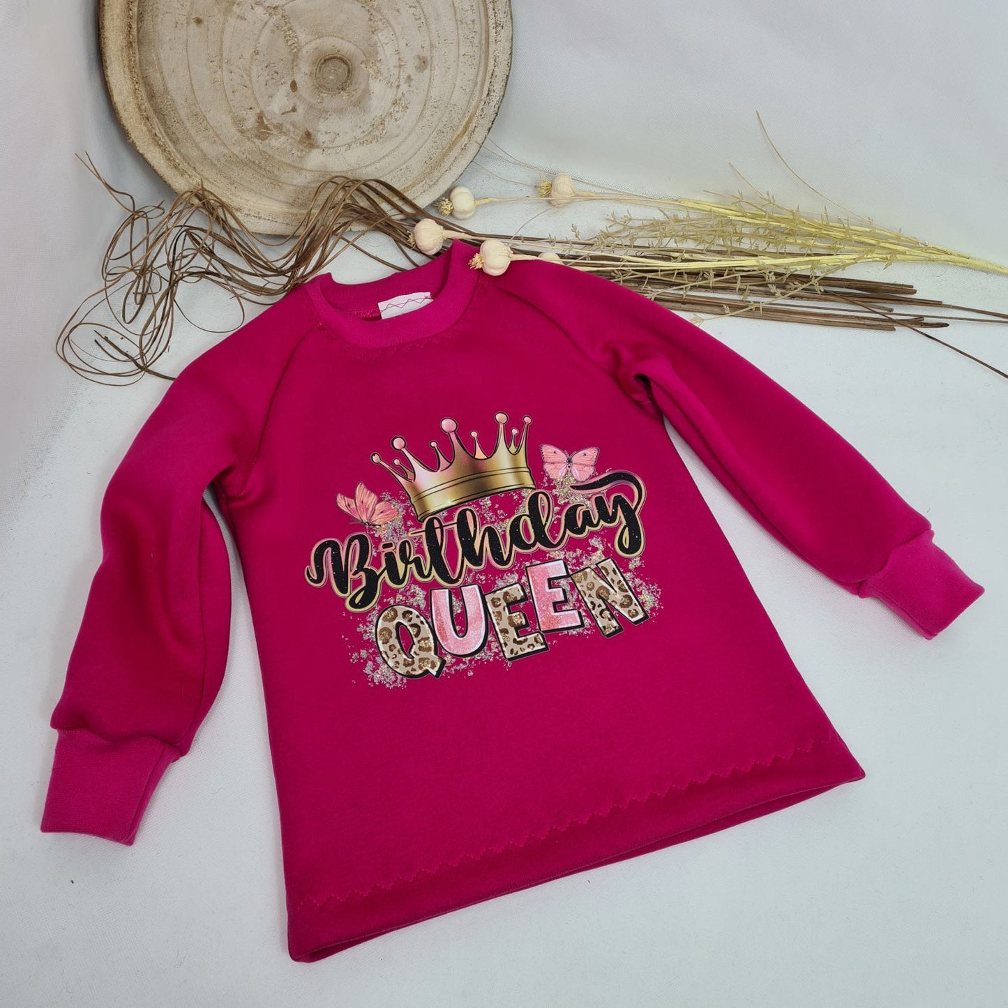 🎉 Geburtstags-Sweatshirt „Birthday Queen“ – für kleine Geburtstagsprinzessinnen! 👑