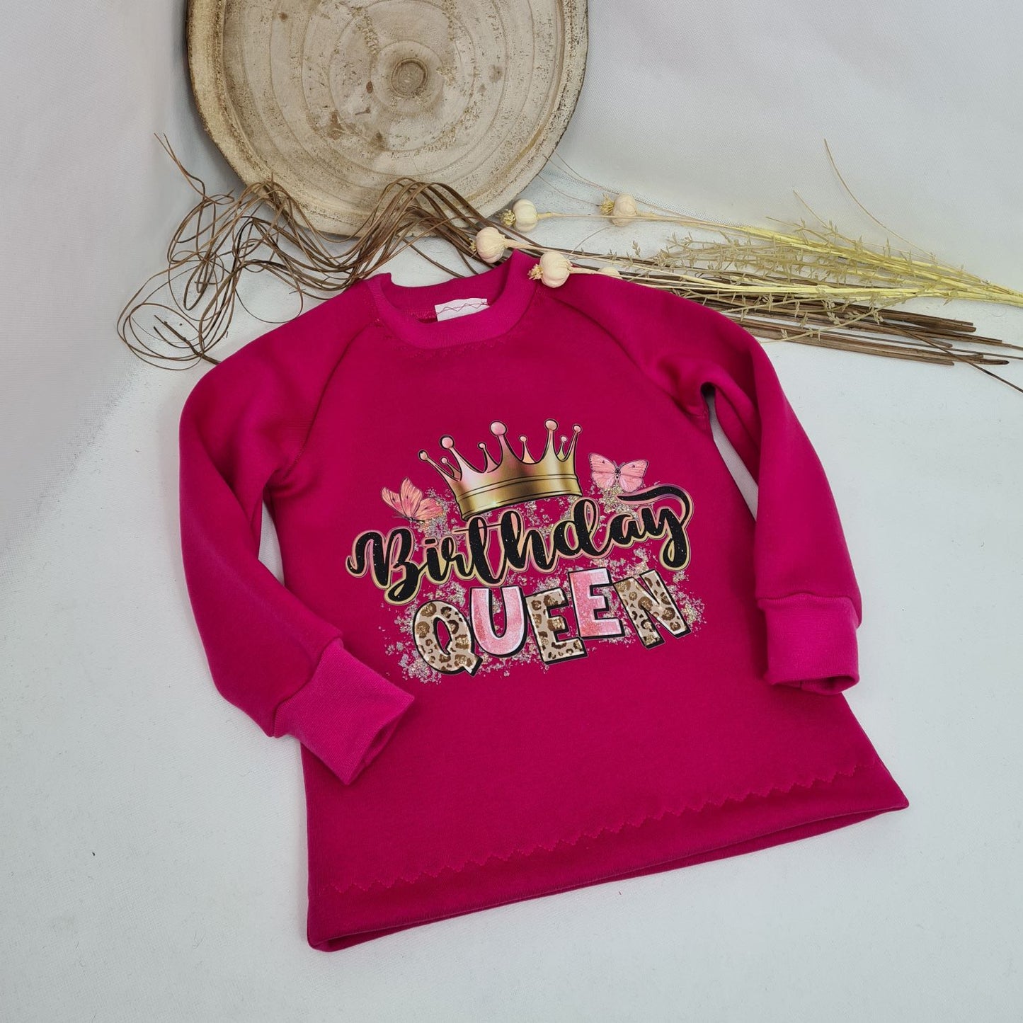 🎉 Geburtstags-Sweatshirt „Birthday Queen“ – für kleine Geburtstagsprinzessinnen! 👑