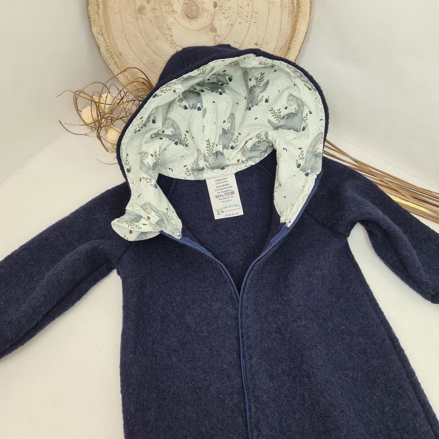 Wollwalk Overall Gr. 80-86 in dunkelblau - der letzte in dieser Farbe