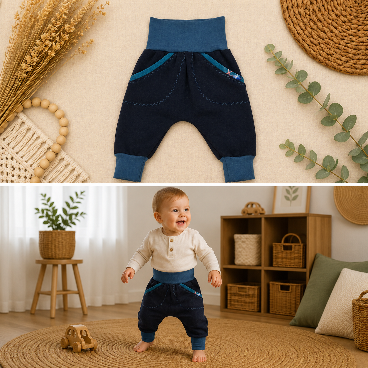 Pumphose schwarz Sweatstoff