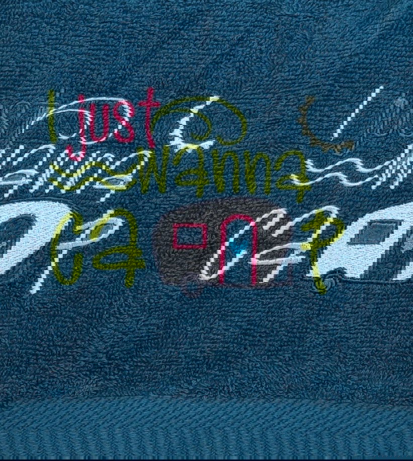 Badetuch für Campingfreunde 100x150 - individualisierbar - Zauberzwerge