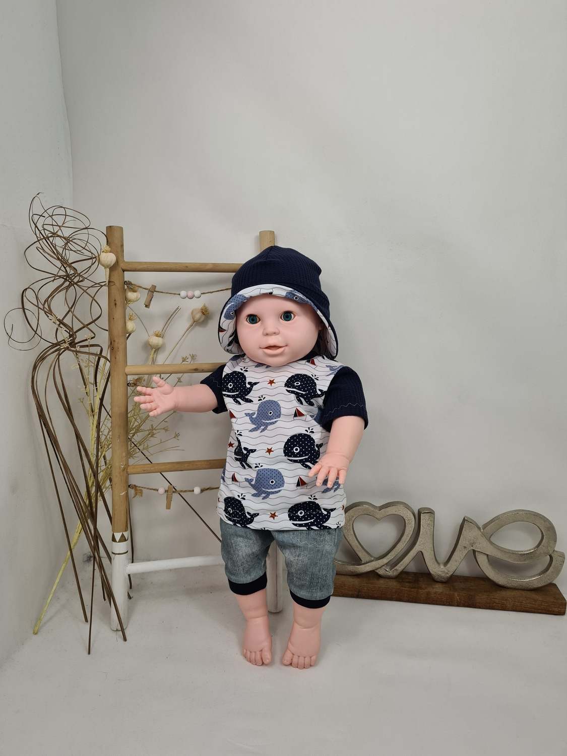 Kurze Hose in Jeansoptik (Größe 56-116) - Zauberzwerge
