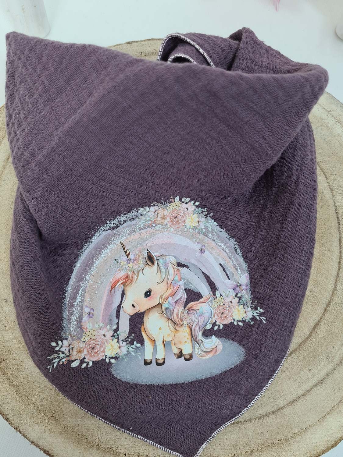 Musselin Halstuch Einhorn-Design