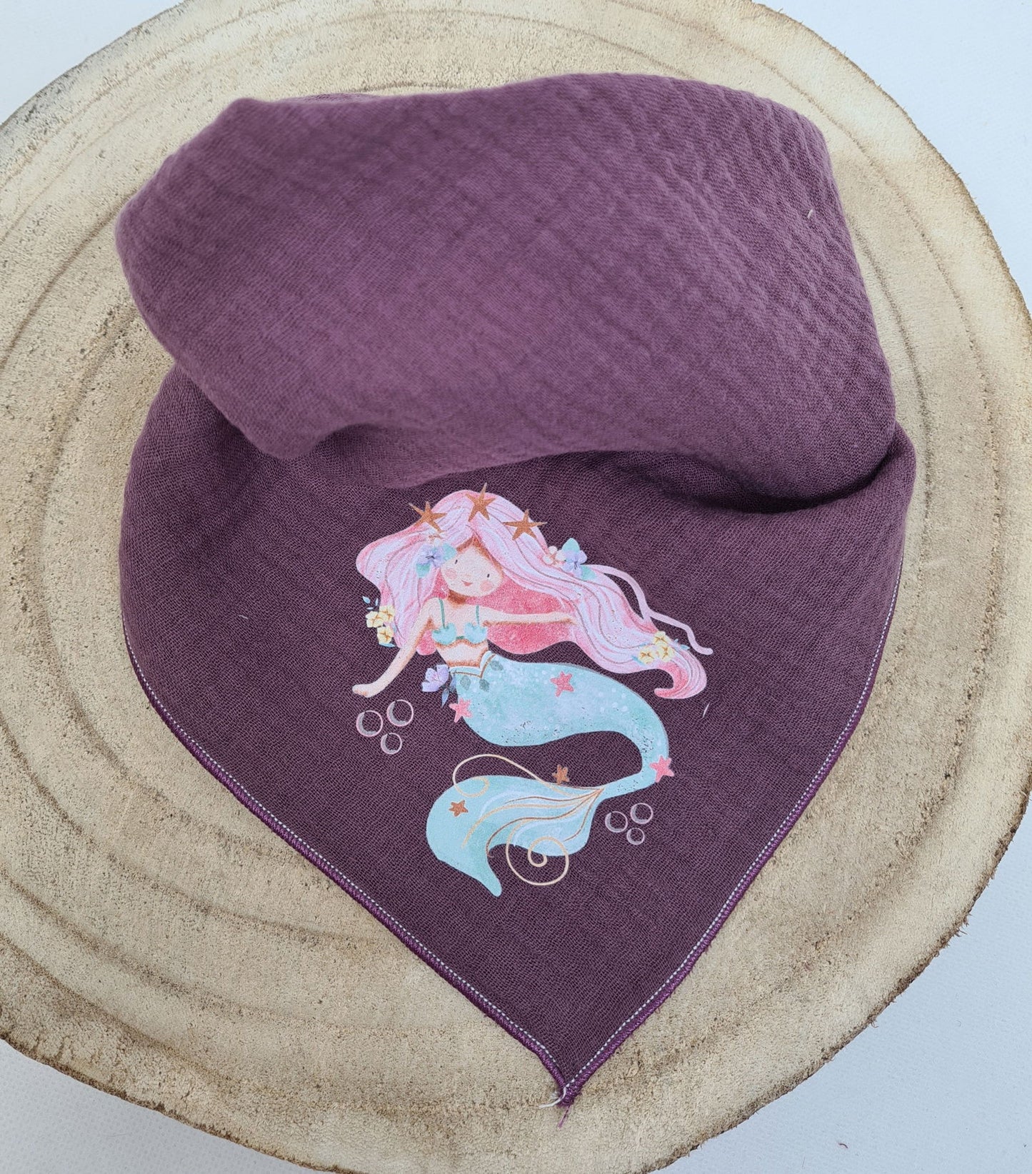 Musselin Halstuch Mauve/Lila in zwei Varianten - Zauberzwerge