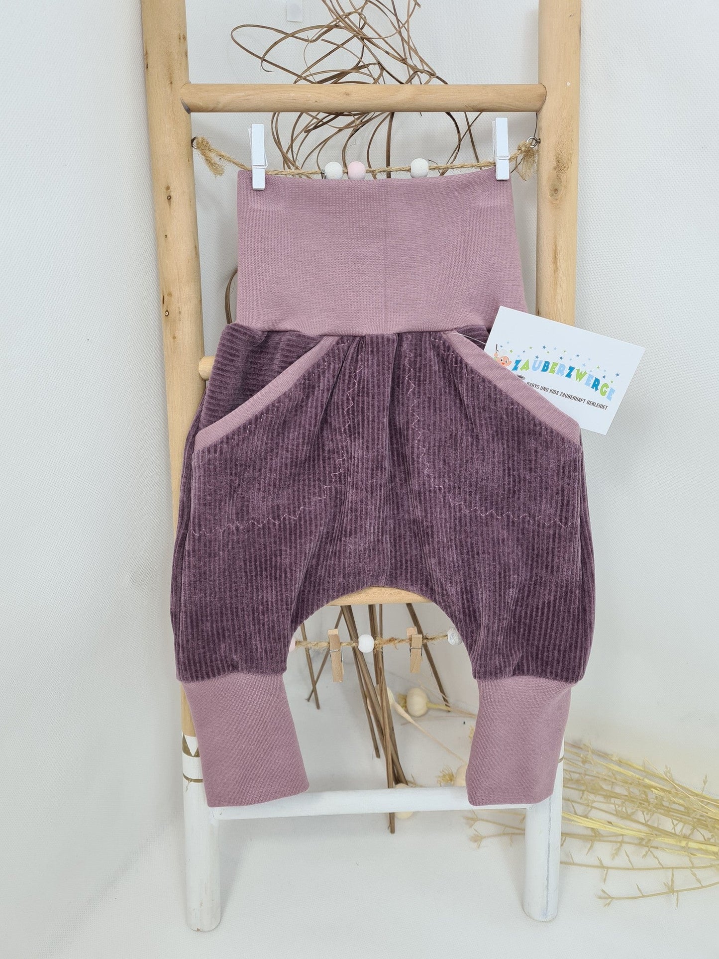 Pumphose Mauve Cordjersey - Zauberzwerge