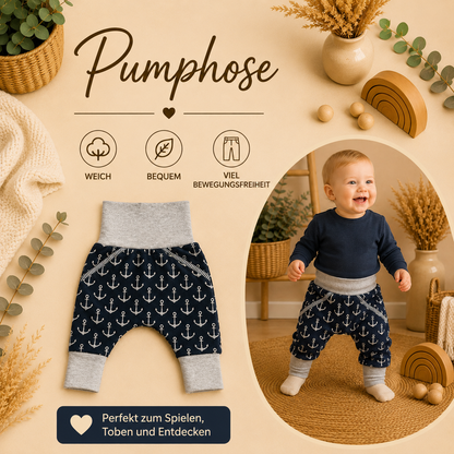 Pumphose „Anker“ – Blauschwarz