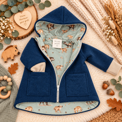 Wollwalk-Jacke verschiedene Farben – Warm, Bequem & Praktisch