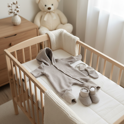 🤍 Baby Baumwoll-Fleece Overall – kuschelig weich & natürlich 🤍