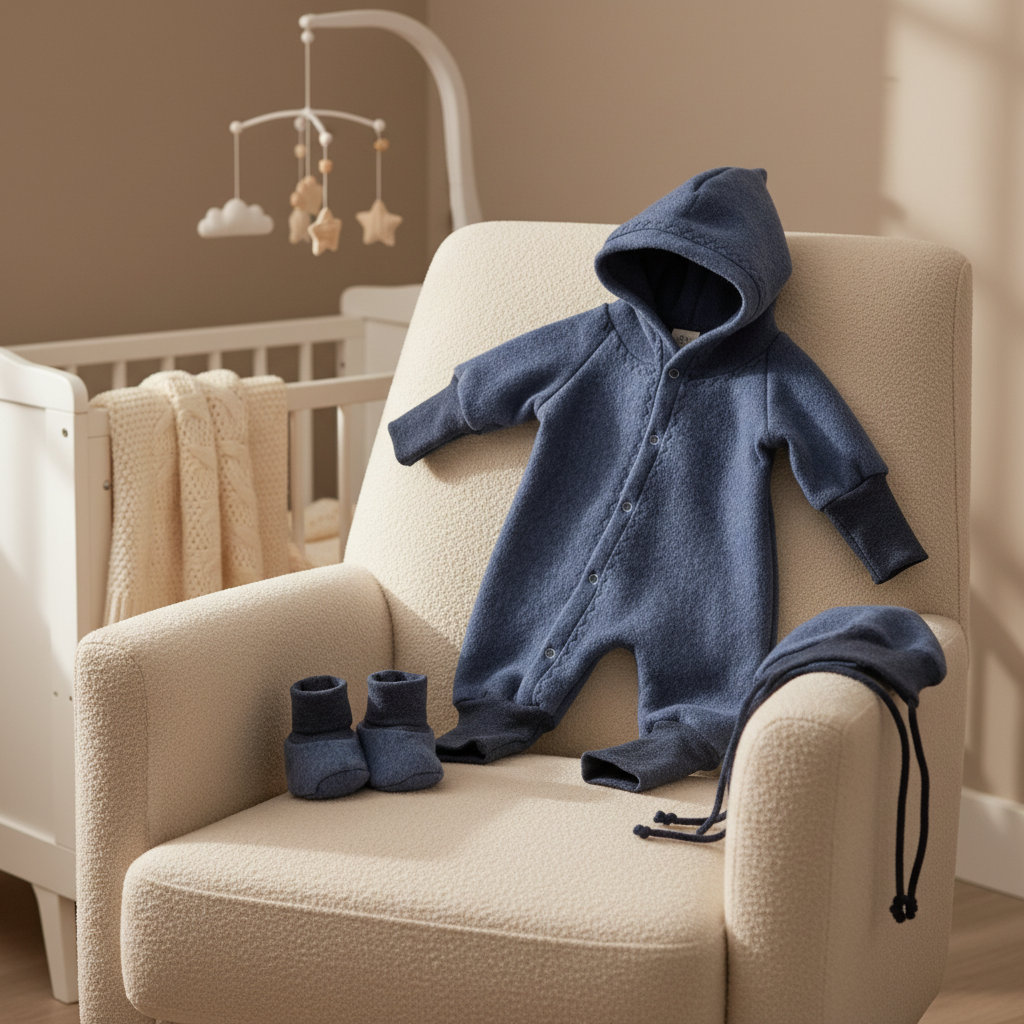 🤍 Baby Baumwoll-Fleece Overall – kuschelig weich & natürlich 🤍