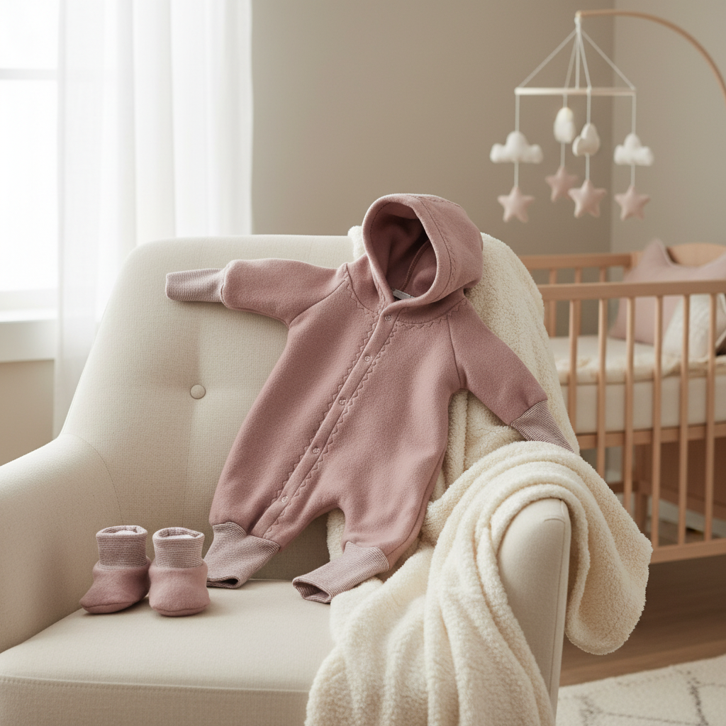 🤍 Baby Baumwoll-Fleece Overall – kuschelig weich & natürlich 🤍