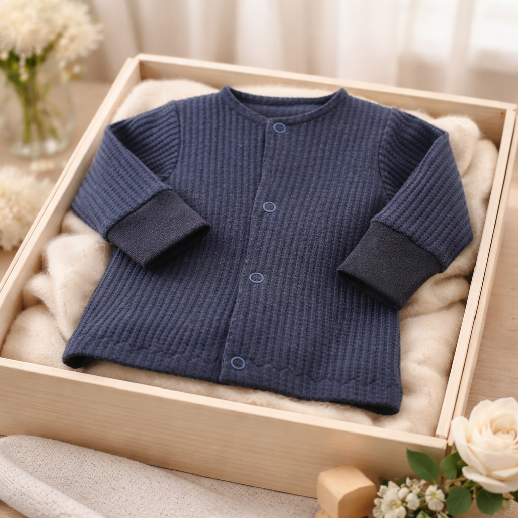 Babyjäckchen aus Waffeljersey – in verschiedenen Farben