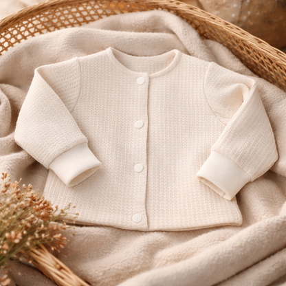 Babyjäckchen aus Waffeljersey – in verschiedenen Farben