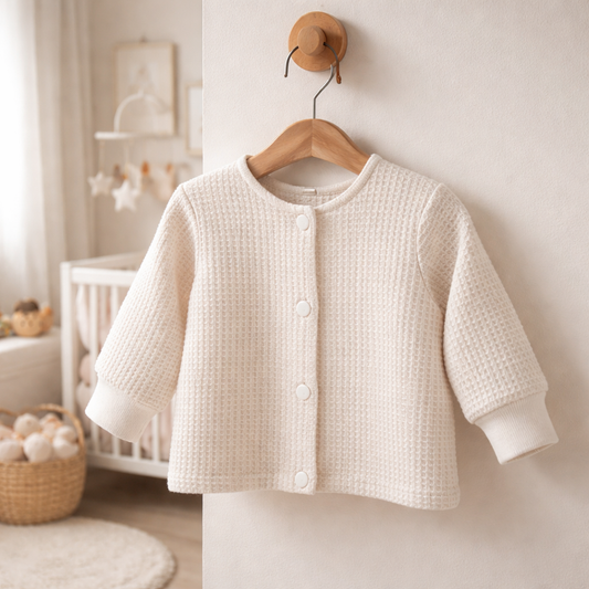 Babyjäckchen aus Waffeljersey – in verschiedenen Farben