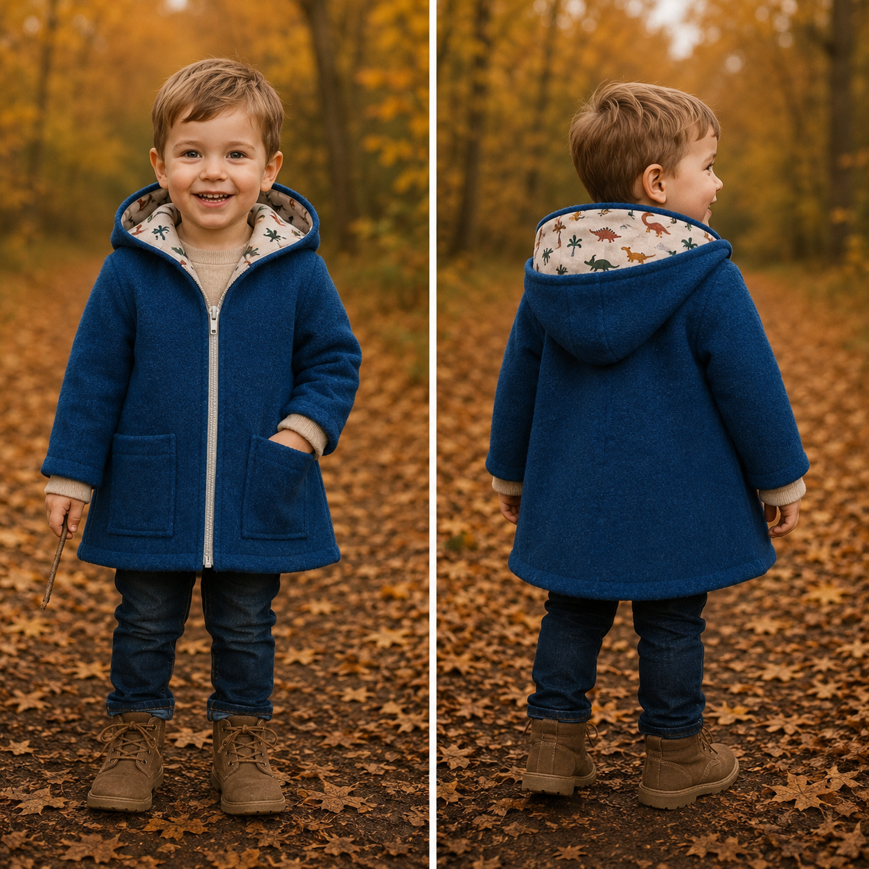 Wollwalk-Jacke verschiedene Farben – Warm, Bequem & Praktisch