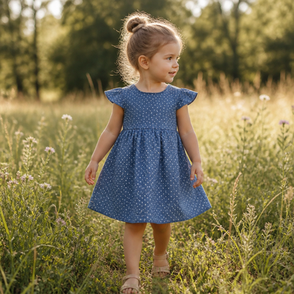 Zauberhaft leicht – Musselin Kleid für kleine Lieblingsmenschen