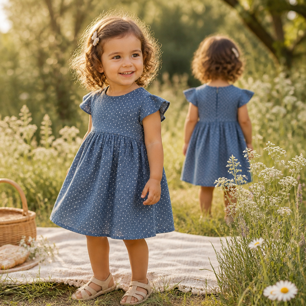 Zauberhaft leicht – Musselin Kleid für kleine Lieblingsmenschen