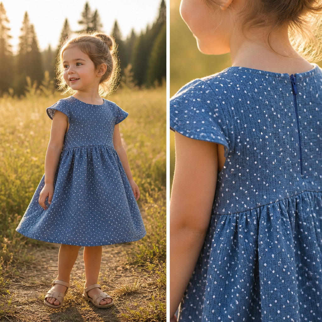 Zauberhaft leicht – Musselin Kleid für kleine Lieblingsmenschen