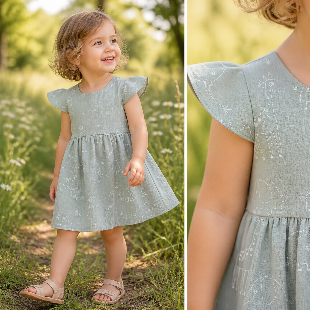 Zauberhaft leicht – Musselin Kleid für kleine Lieblingsmenschen