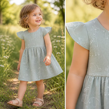 Zauberhaft leicht – Musselin Kleid für kleine Lieblingsmenschen