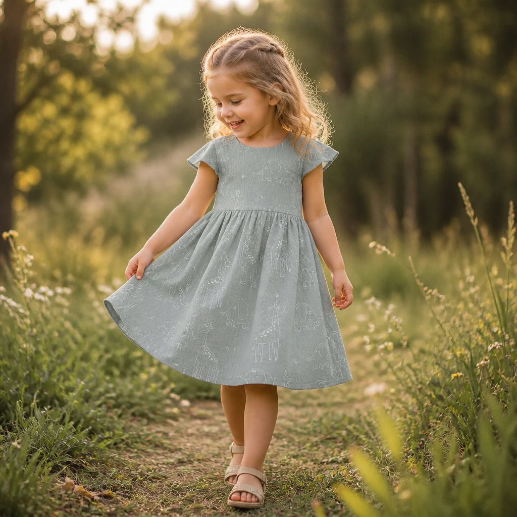 Zauberhaft leicht – Musselin Kleid für kleine Lieblingsmenschen