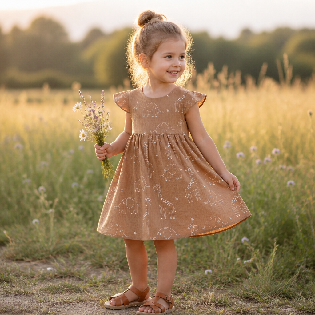 Zauberhaft leicht – Musselin Kleid für kleine Lieblingsmenschen
