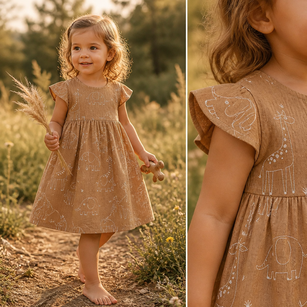 Zauberhaft leicht – Musselin Kleid für kleine Lieblingsmenschen