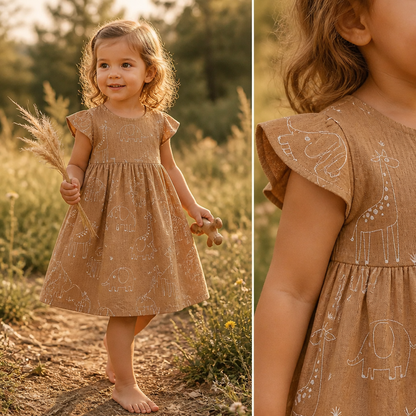 Zauberhaft leicht – Musselin Kleid für kleine Lieblingsmenschen