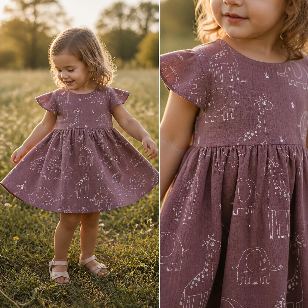 Zauberhaft leicht – Musselin Kleid für kleine Lieblingsmenschen