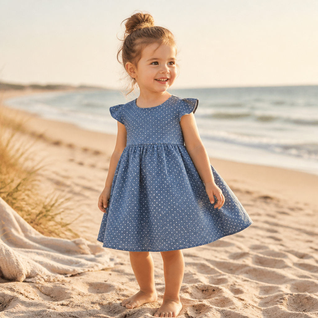Zauberhaft leicht – Musselin Kleid für kleine Lieblingsmenschen