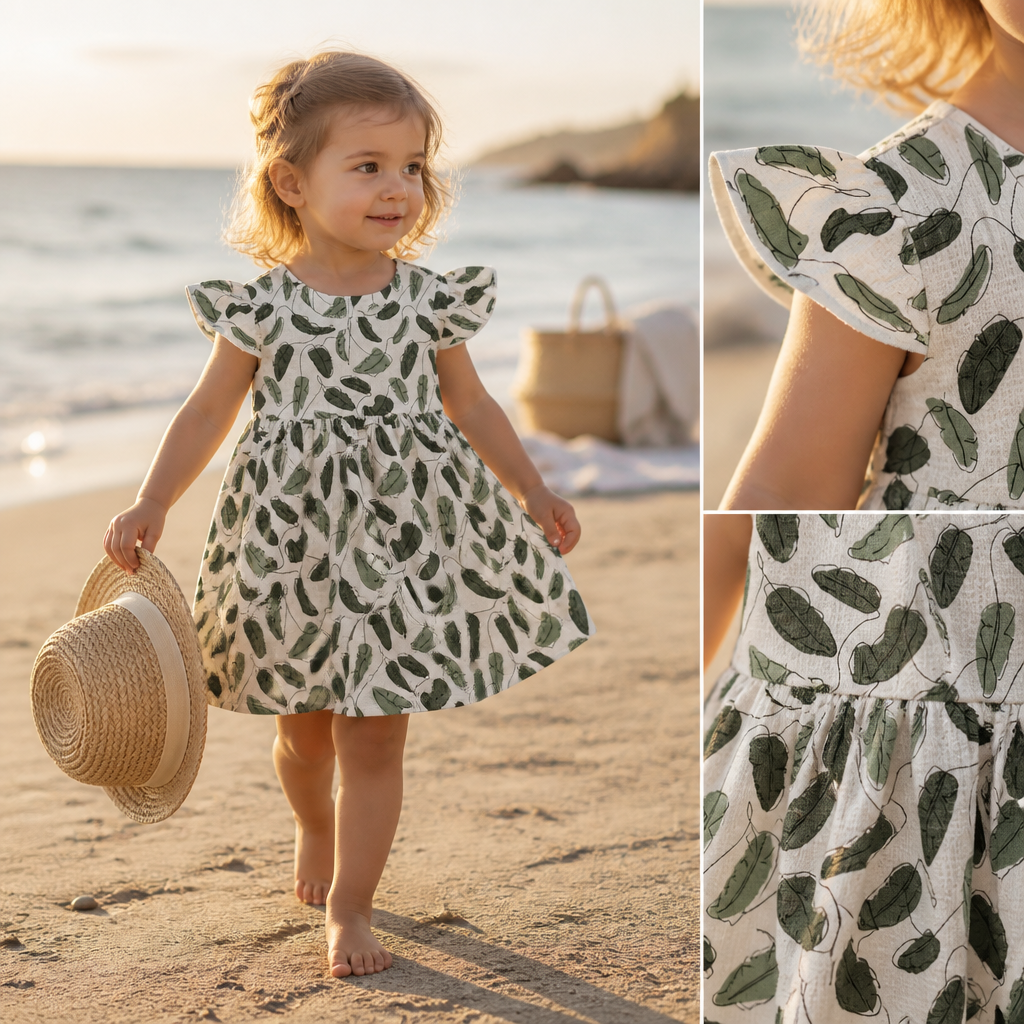 Zauberhaft leicht – Musselin Kleid für kleine Lieblingsmenschen