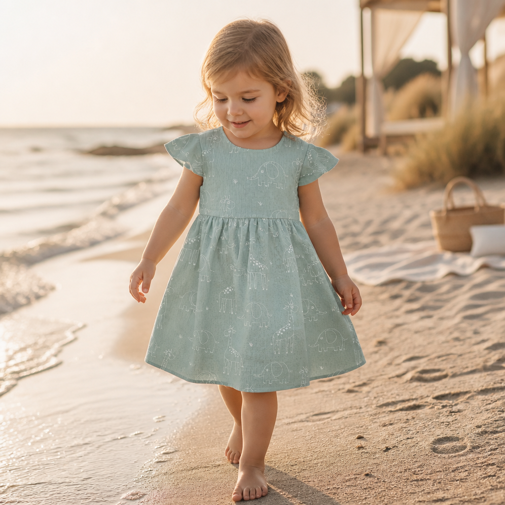 Zauberhaft leicht – Musselin Kleid für kleine Lieblingsmenschen