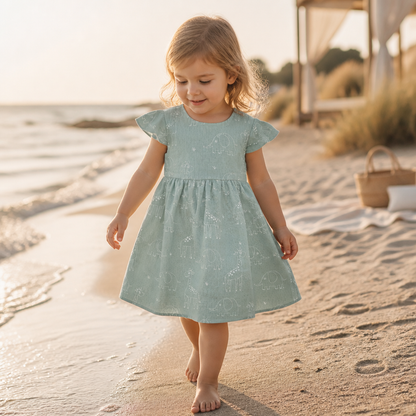 Zauberhaft leicht – Musselin Kleid für kleine Lieblingsmenschen