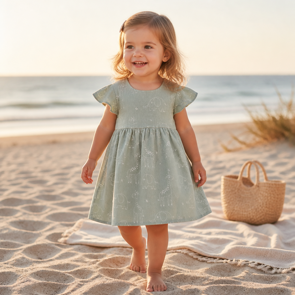 Zauberhaft leicht – Musselin Kleid für kleine Lieblingsmenschen
