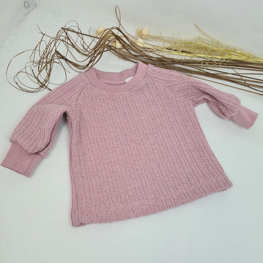 Woll-Pullover in Altrosa