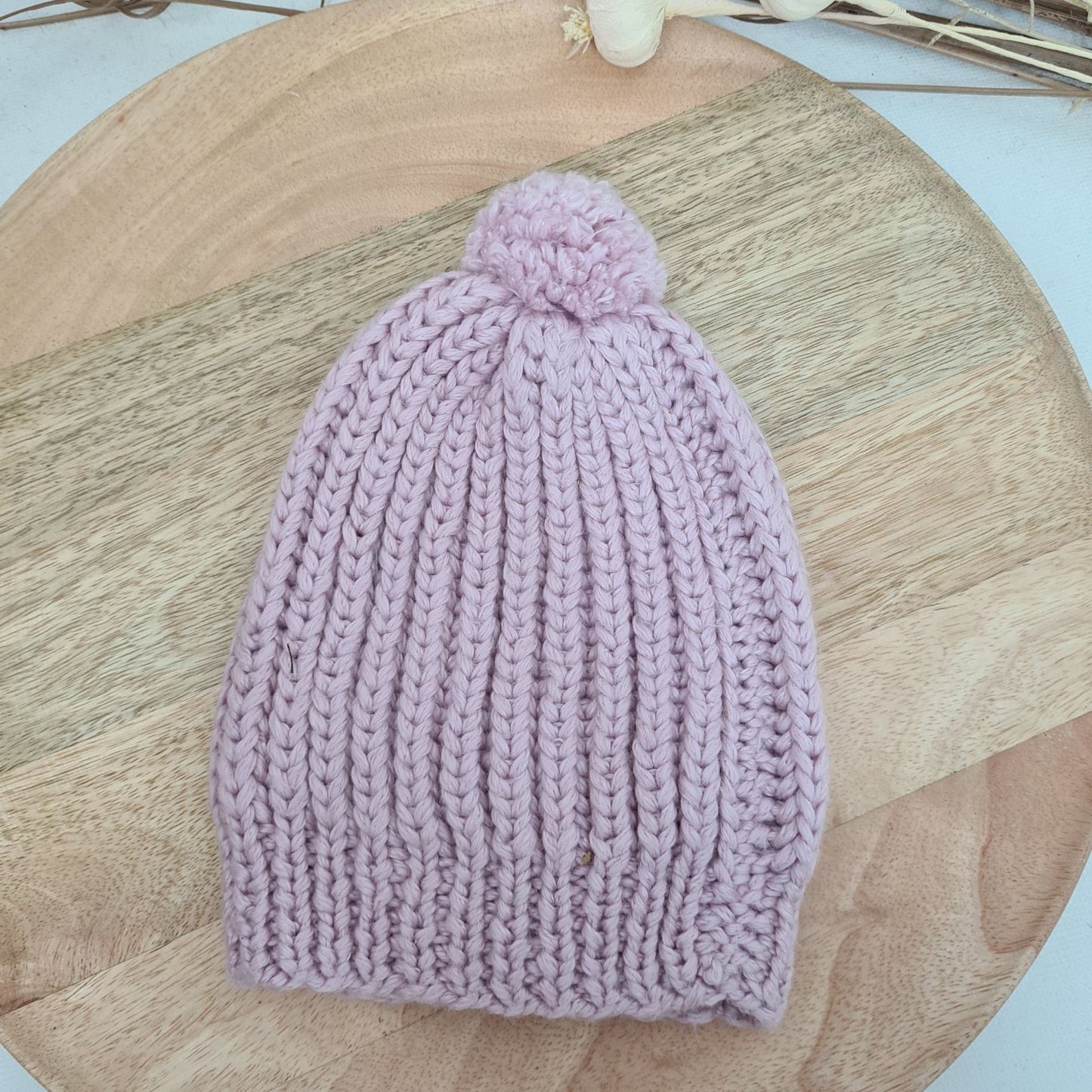 Strickmützen – handgemachte Einzelstücke aus 100 % Baumwollgarn
