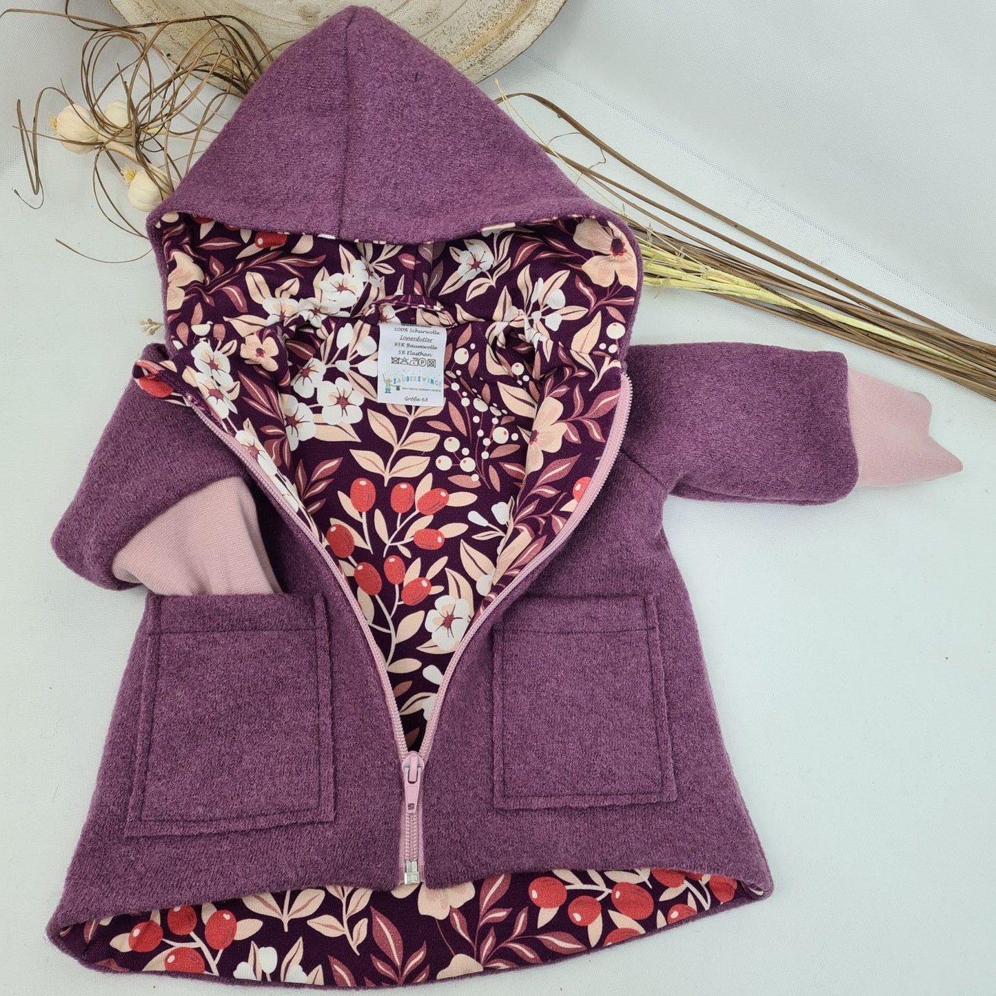 Wollwalk-Jacke verschiedene Farben – Warm, Bequem & Praktisch