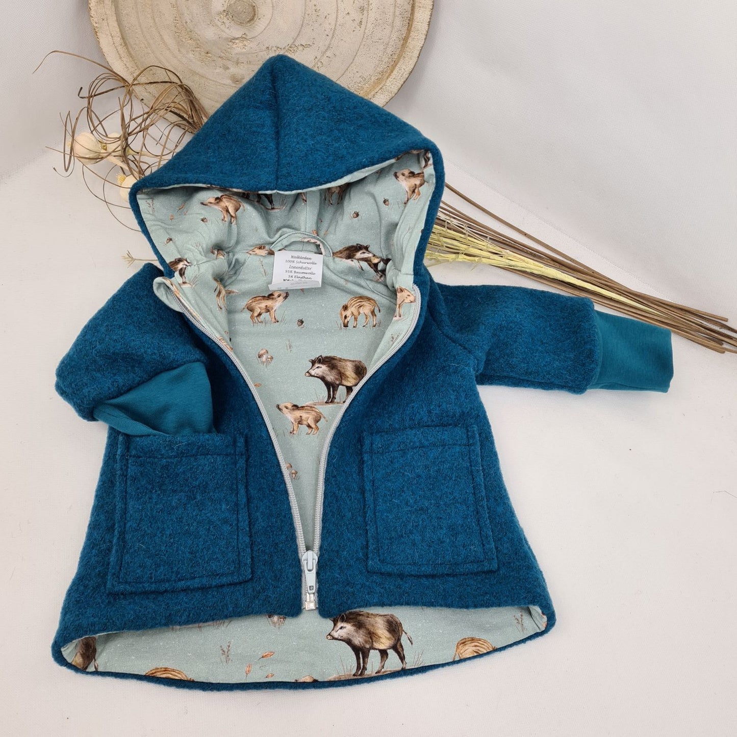 Wollwalk-Jacke verschiedene Farben – Warm, Bequem & Praktisch