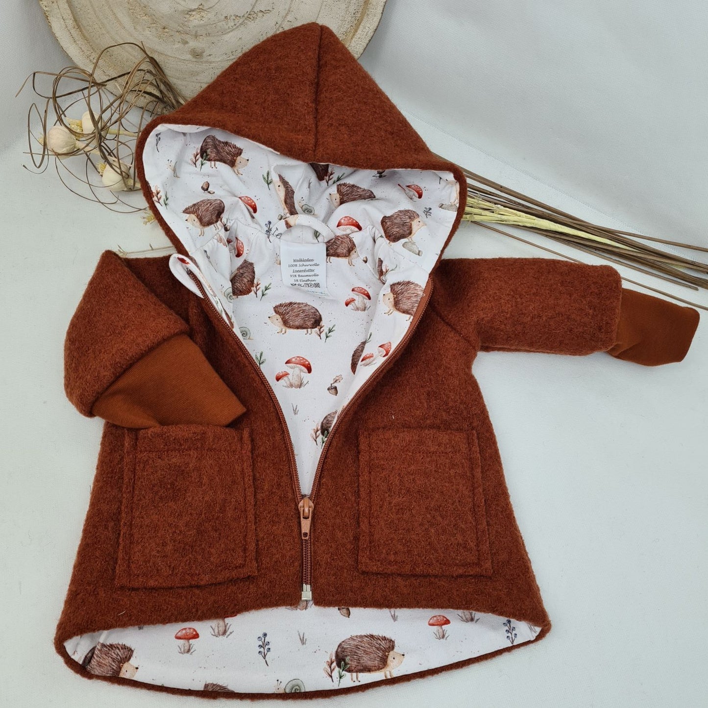 Wollwalk-Jacke verschiedene Farben – Warm, Bequem & Praktisch