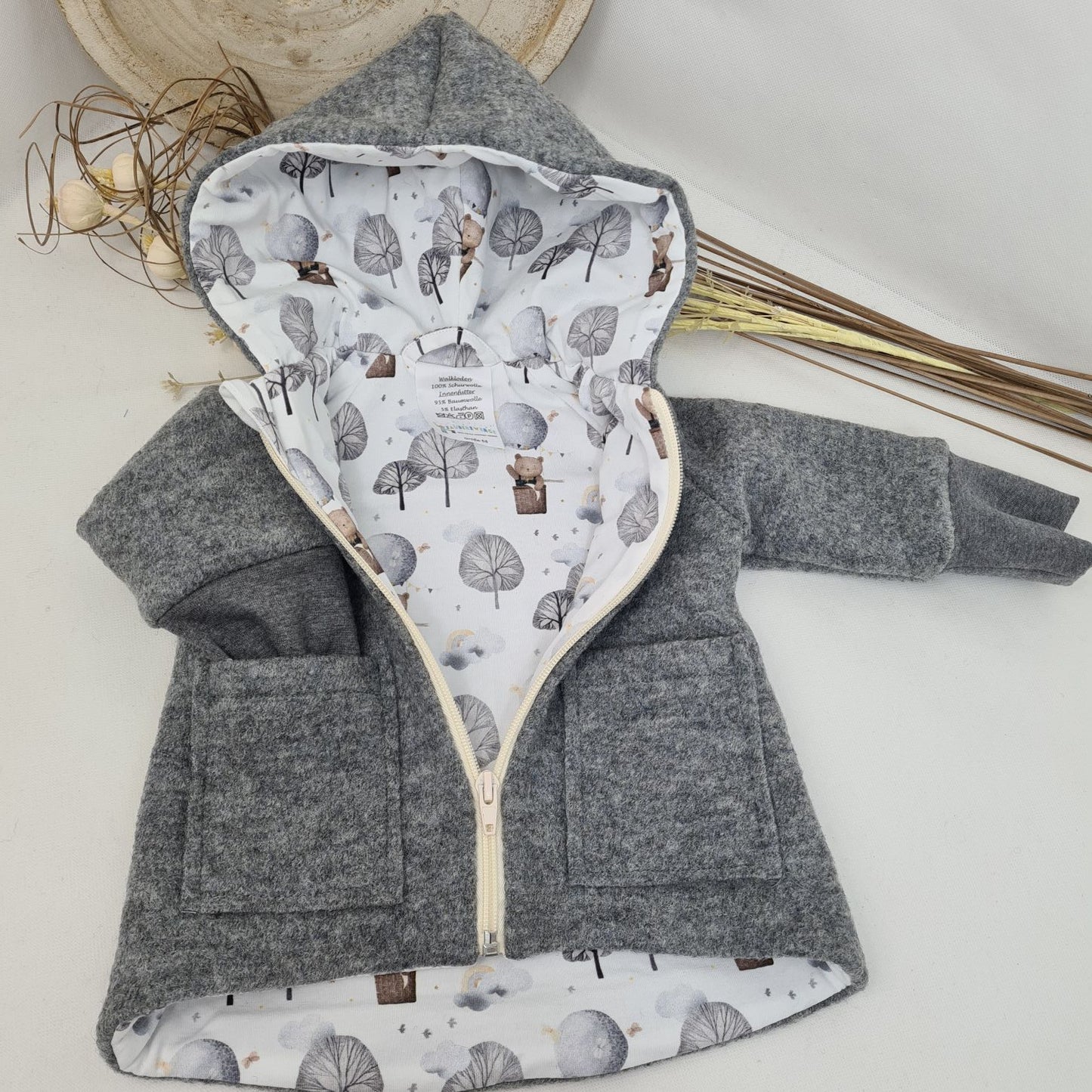 Wollwalk-Jacke verschiedene Farben – Warm, Bequem & Praktisch