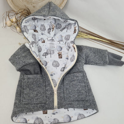 Wollwalk-Jacke verschiedene Farben – Warm, Bequem & Praktisch