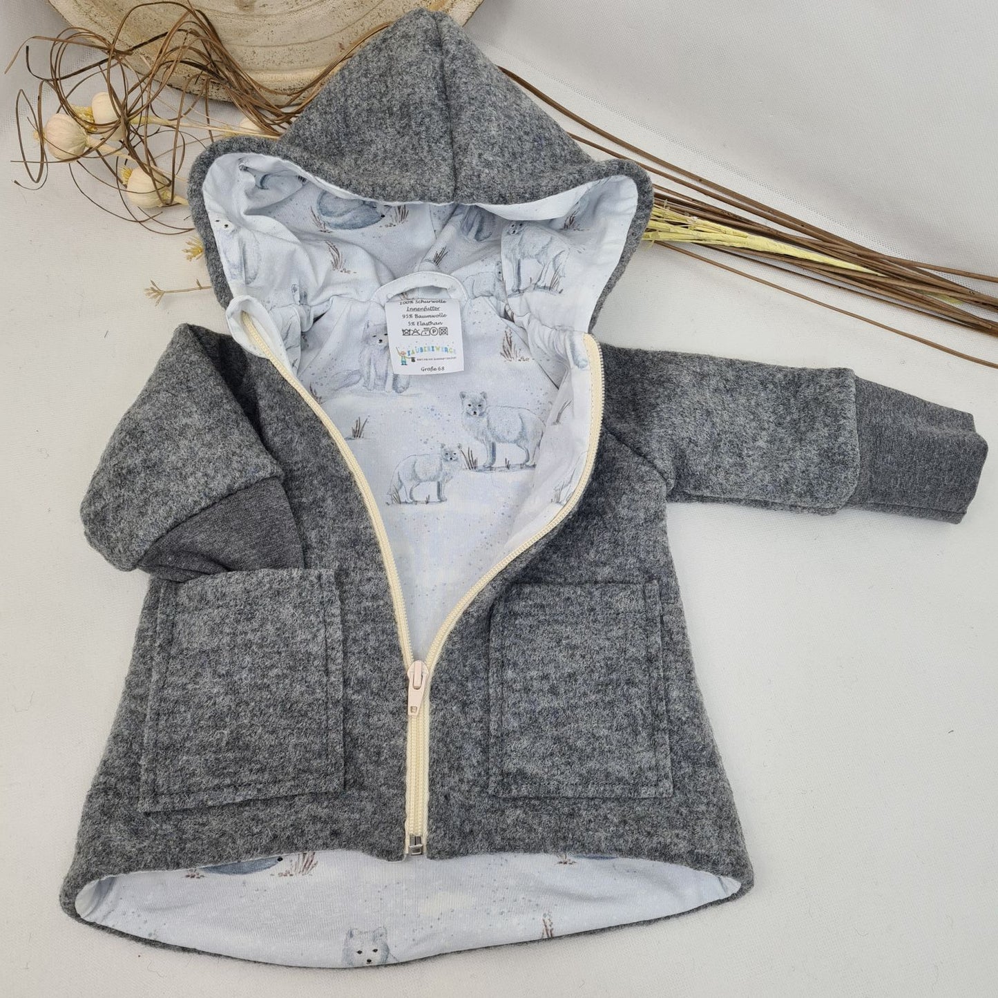 Wollwalk-Jacke verschiedene Farben – Warm, Bequem & Praktisch