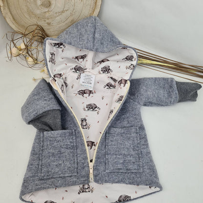 Wollwalk-Jacke verschiedene Farben – Warm, Bequem & Praktisch