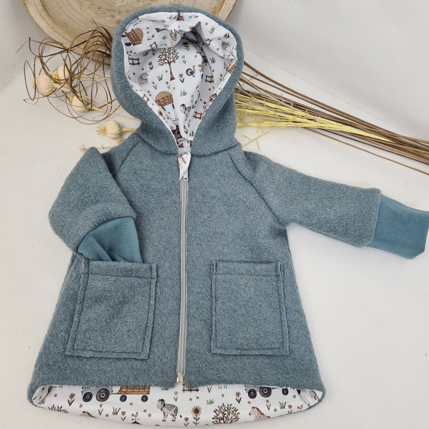 Wollwalk-Jacke verschiedene Farben – Warm, Bequem & Praktisch