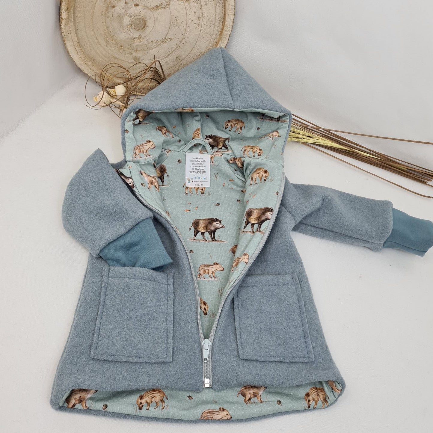 Wollwalk-Jacke verschiedene Farben – Warm, Bequem & Praktisch