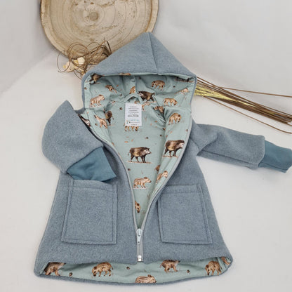 Wollwalk-Jacke verschiedene Farben – Warm, Bequem & Praktisch