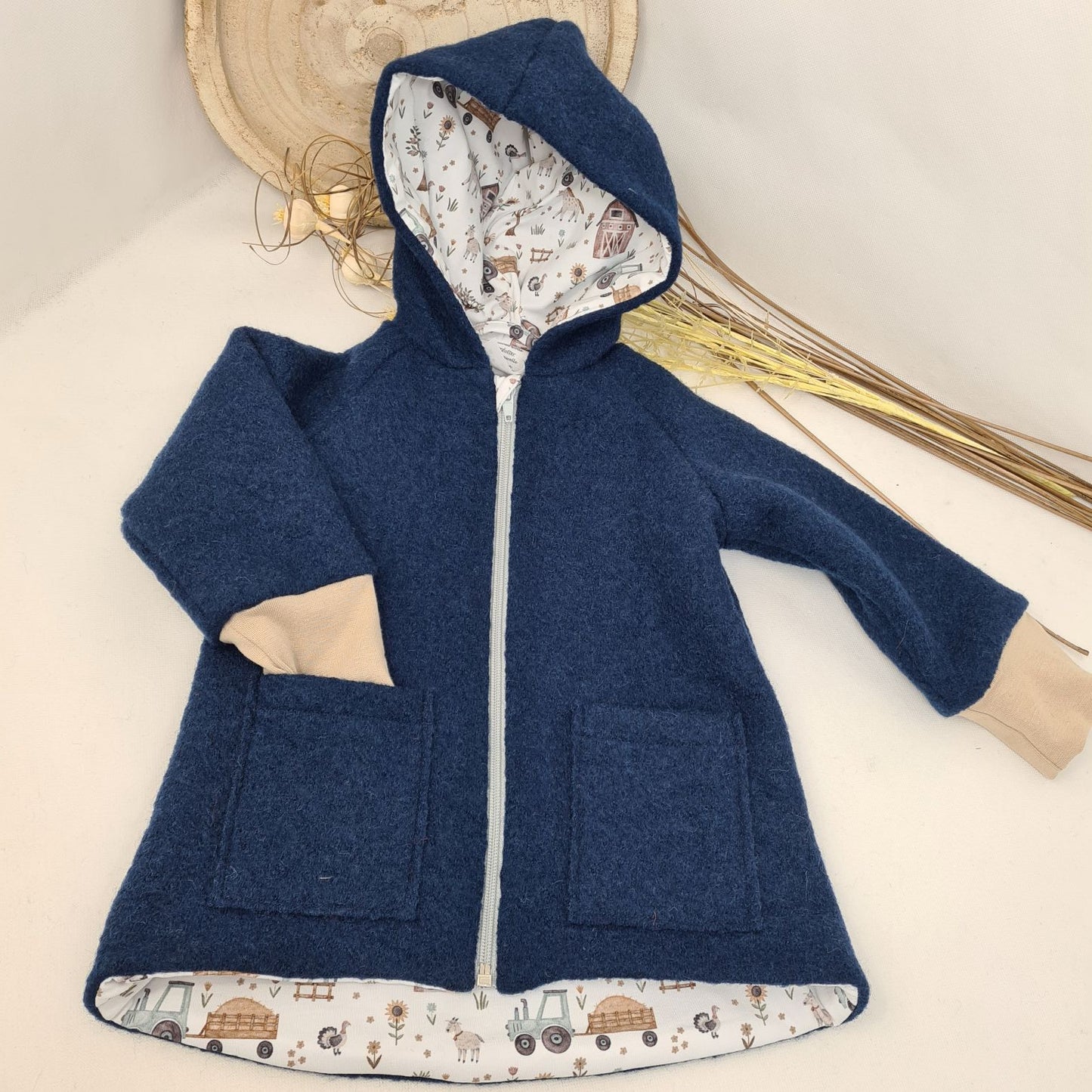 Wollwalk-Jacke verschiedene Farben – Warm, Bequem & Praktisch