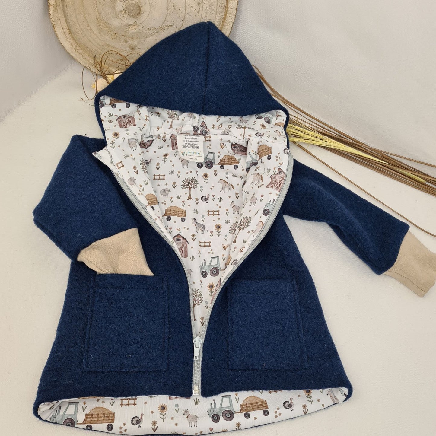 Wollwalk-Jacke verschiedene Farben – Warm, Bequem & Praktisch