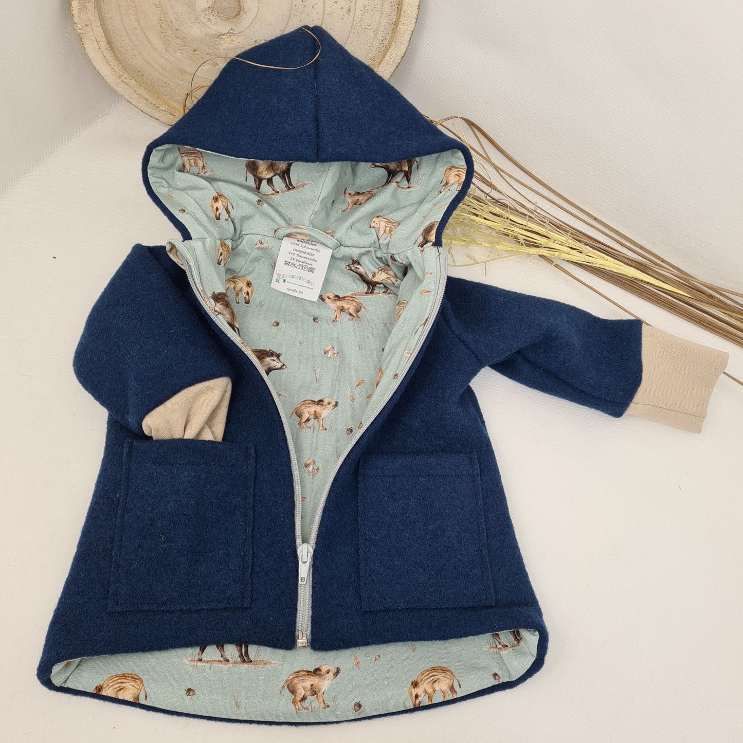 Wollwalk-Jacke verschiedene Farben – Warm, Bequem & Praktisch