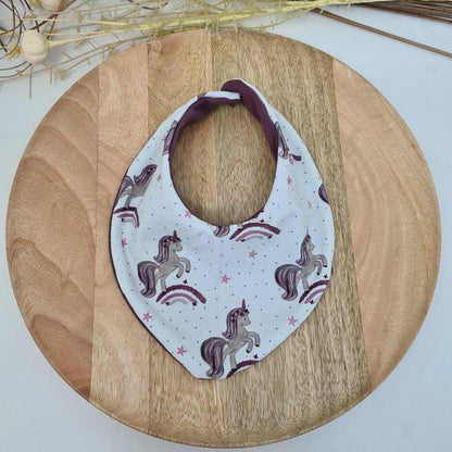 Süßes Beanie & Loop Set mit Einhornmotiv